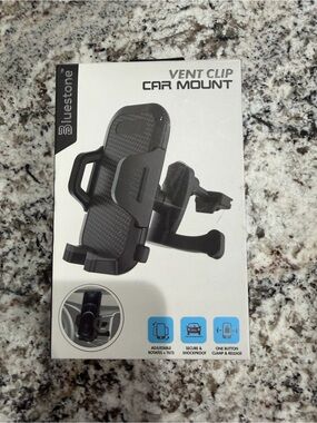 Black Vent Clip Phone Mount
